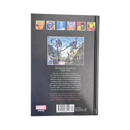 Avengers Standoff Part Two 127 back cover showing Marvel credits and barcode - Generation Books