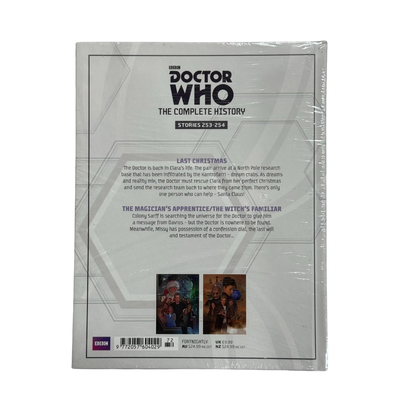 The back cover and synopsis of the original BBC Doctor Who book.