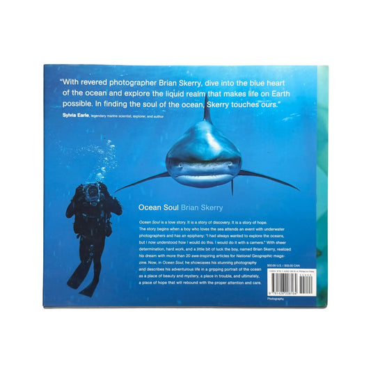 View of the back cover and ISBN information for this authentic imported copy of Ocean Soul.