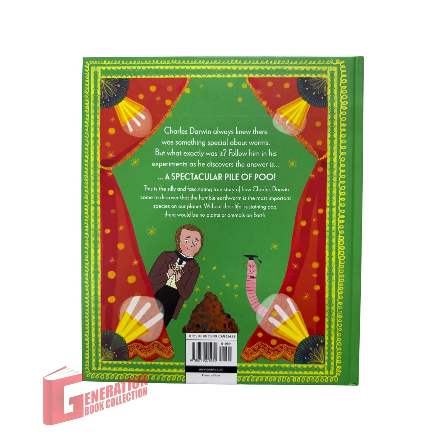 Back cover details of Darwin's Super-Pooping Worm Spectacular imported edition