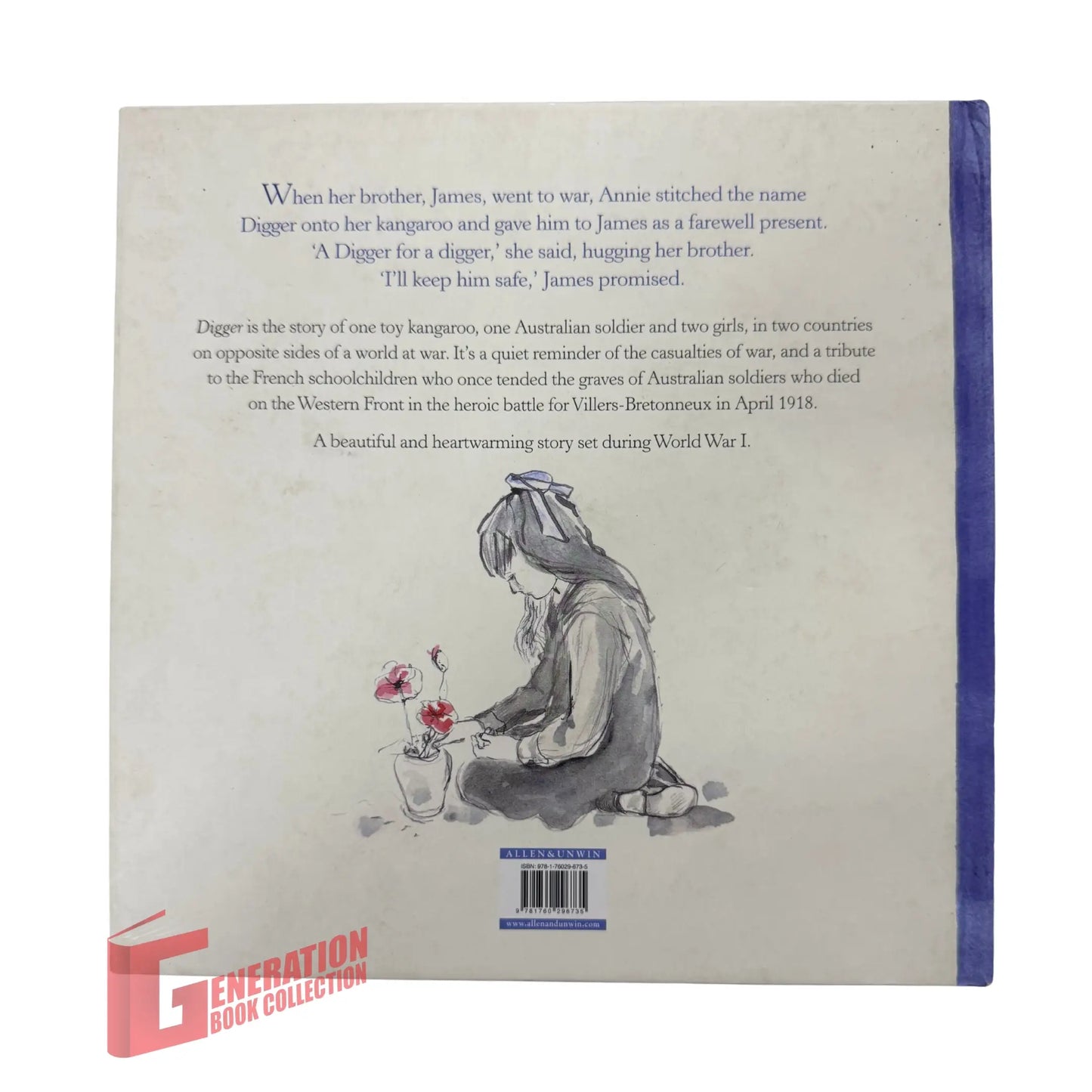 The back cover and synopsis of the original Digger book.
