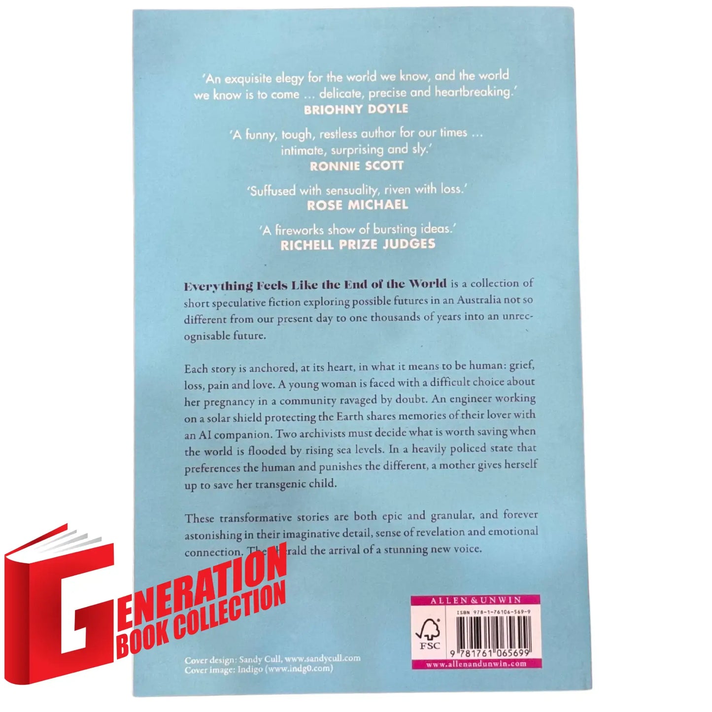 The back cover and synopsis of the original Everything Feels Like The End Of The World book.