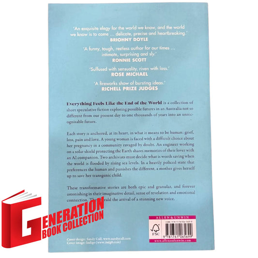The back cover and synopsis of the original Everything Feels Like The End Of The World book.