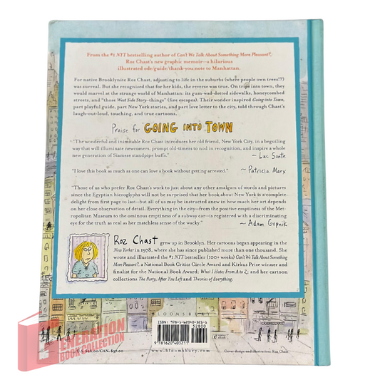 Back cover details of Going into Town imported edition