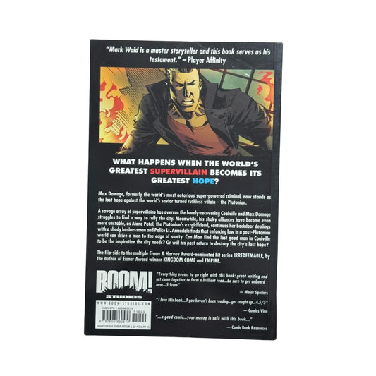 Back cover details of Incorruptible Vol. 5 imported edition