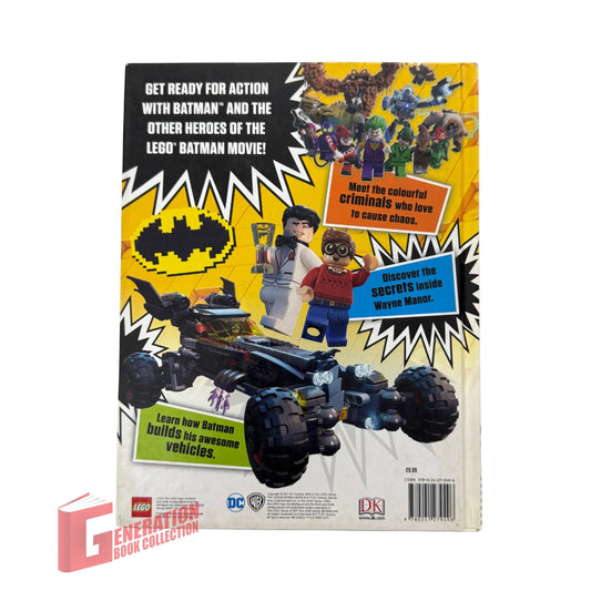 Back cover details of LEGO Batman Movie The Essential Guide imported edition