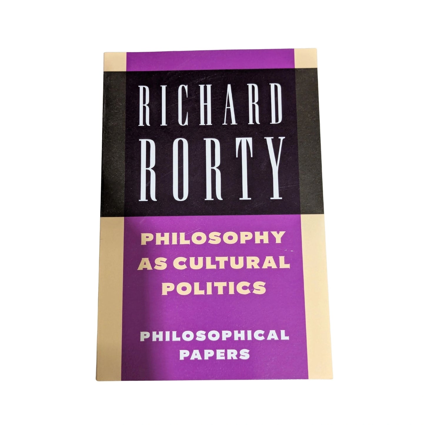 Philosophy as Cultural Politics Philosophical Papers