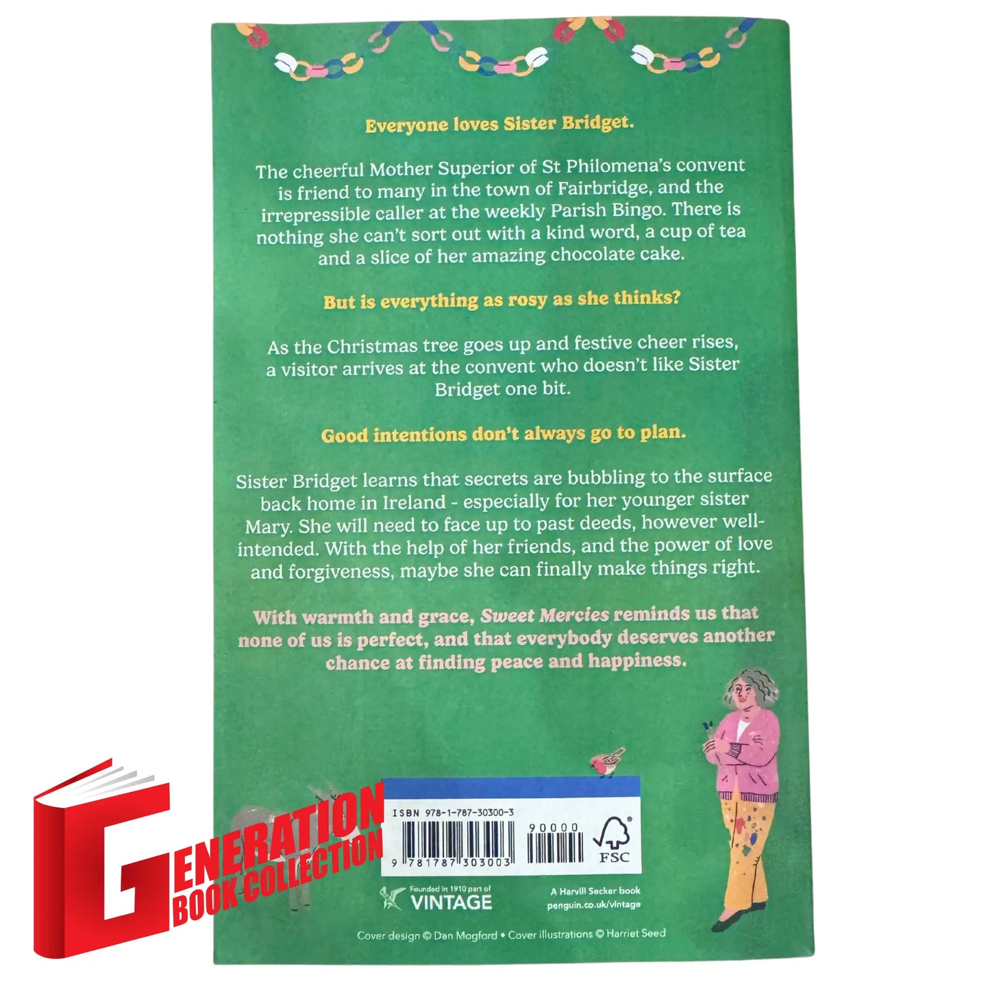 Back cover details of Sweet Mercies imported edition