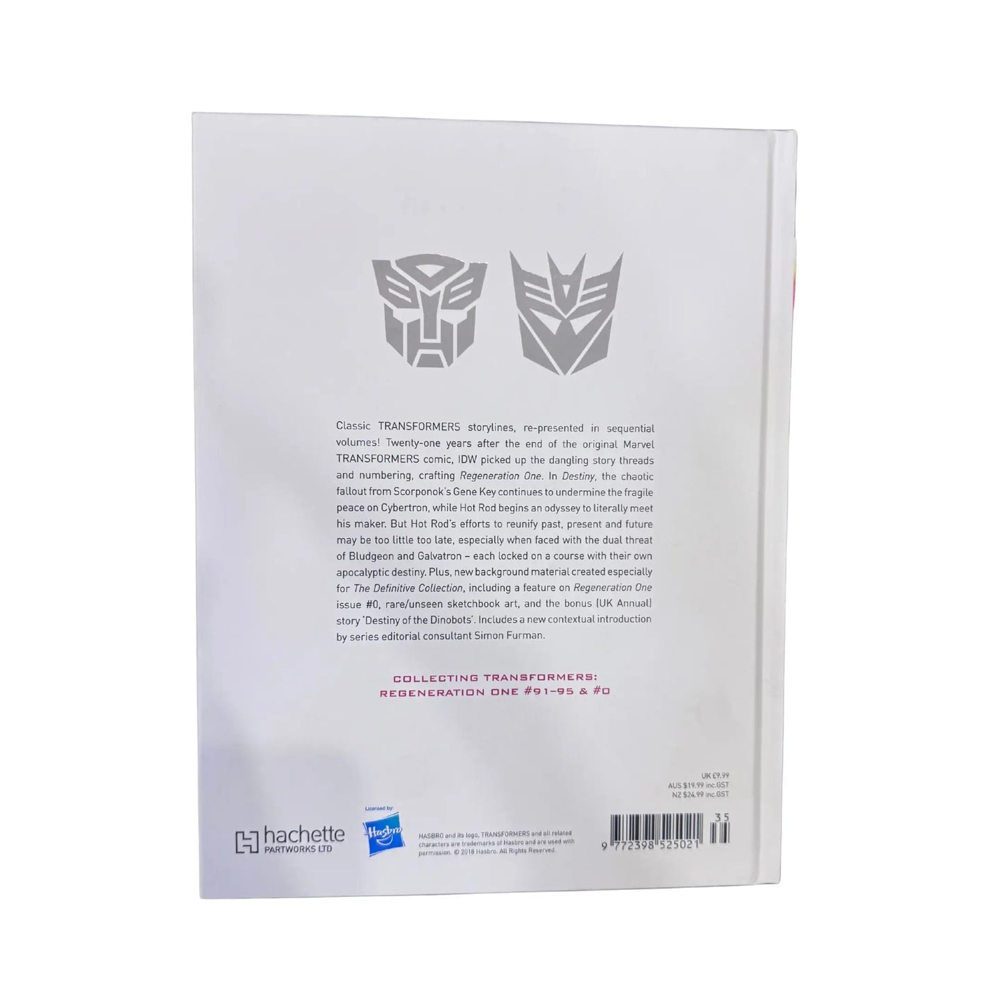 TRANSFORMERS THE DEFINITIVE G1 COLLECTION VL:23 DESTINY