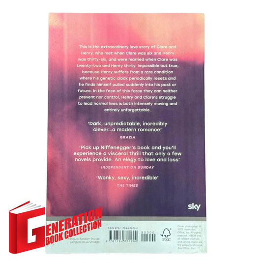 Back cover details of The Time Traveller's Wife imported edition