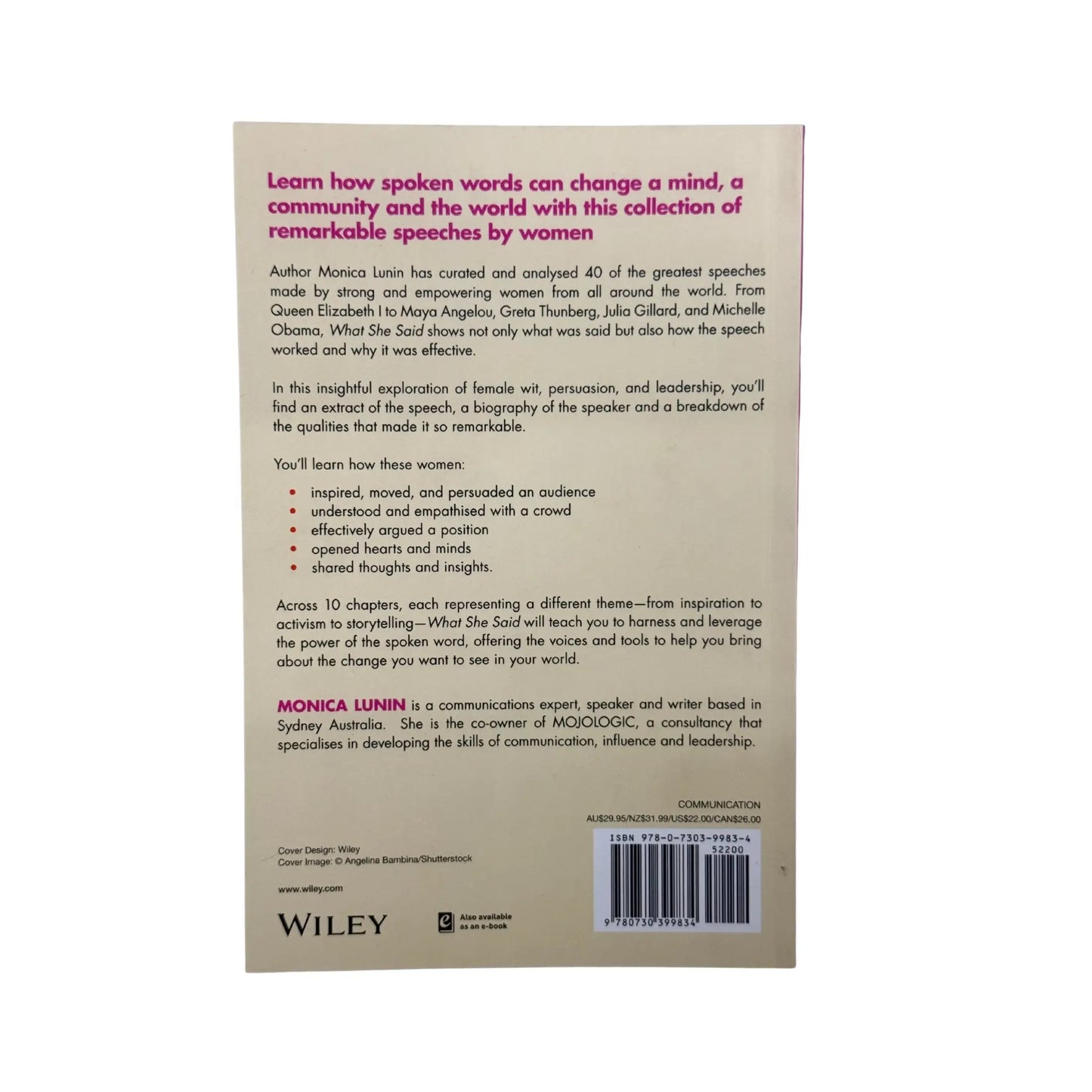What She Said: #1 Award Winner: The Art of Inspiring Action through Speech