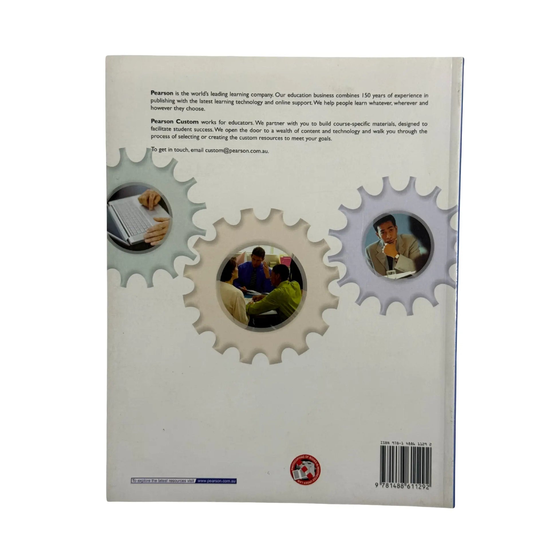 The back cover and synopsis of the original Accounting Systems book.