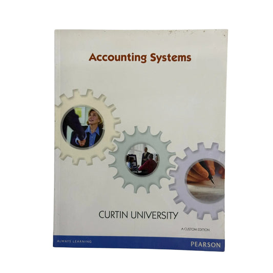 The front cover of Accounting Systems (Custom Edition) by Romney, available as an original imported copy at Generation Books Collection Pakistan.