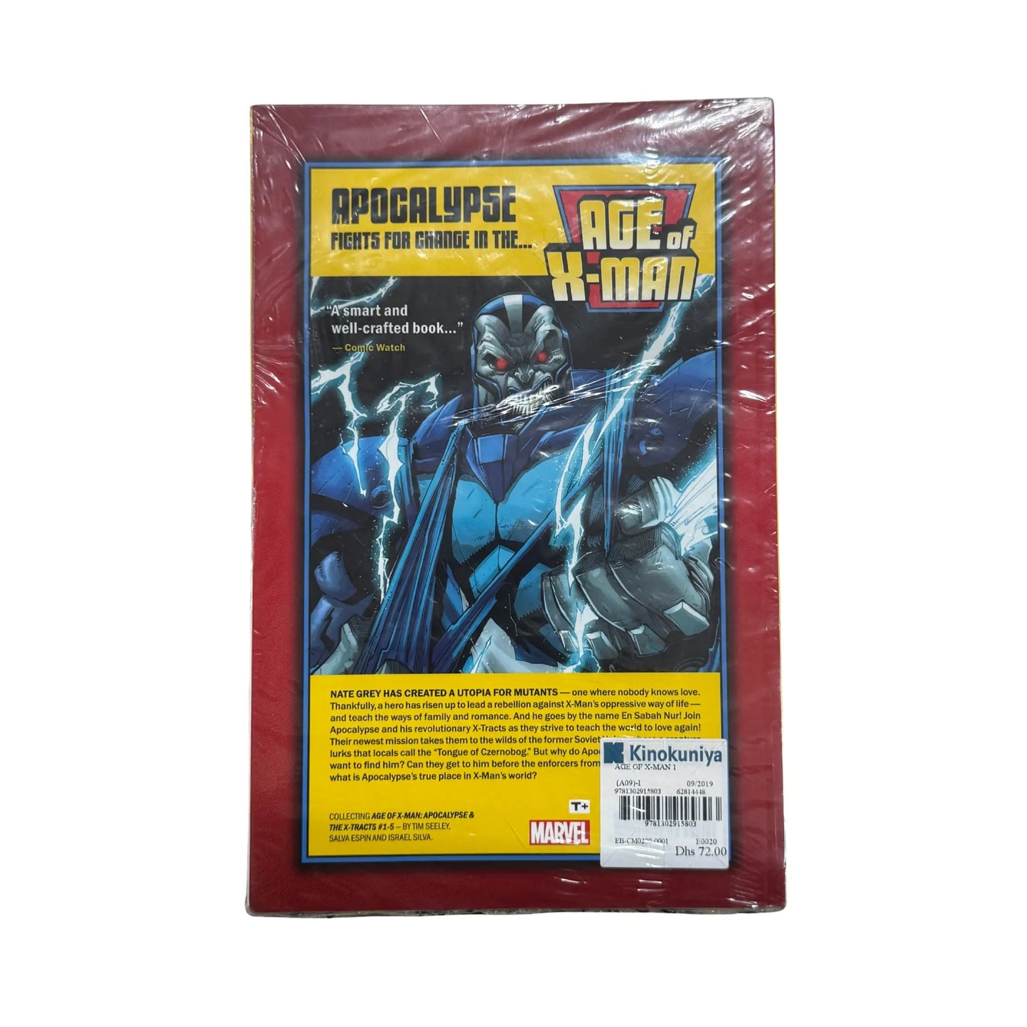 Back cover details of Age of X-Man: Apocalypse & The X-Tracts imported edition