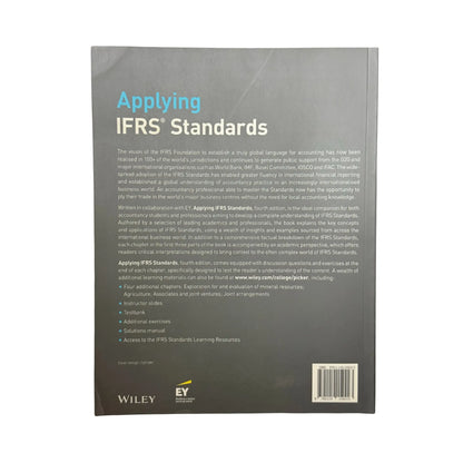 Back cover details of Applying IFRS Standards 4th Edition imported edition