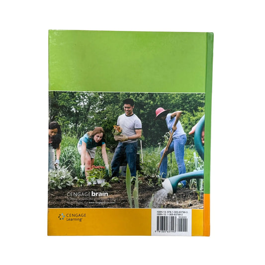 View of the back cover and ISBN information for this authentic imported copy of Community Nutrition in Action by Marie A. Boyle.