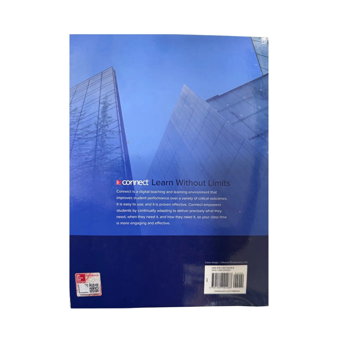 View of the back cover and ISBN information for this authentic imported copy of Management.