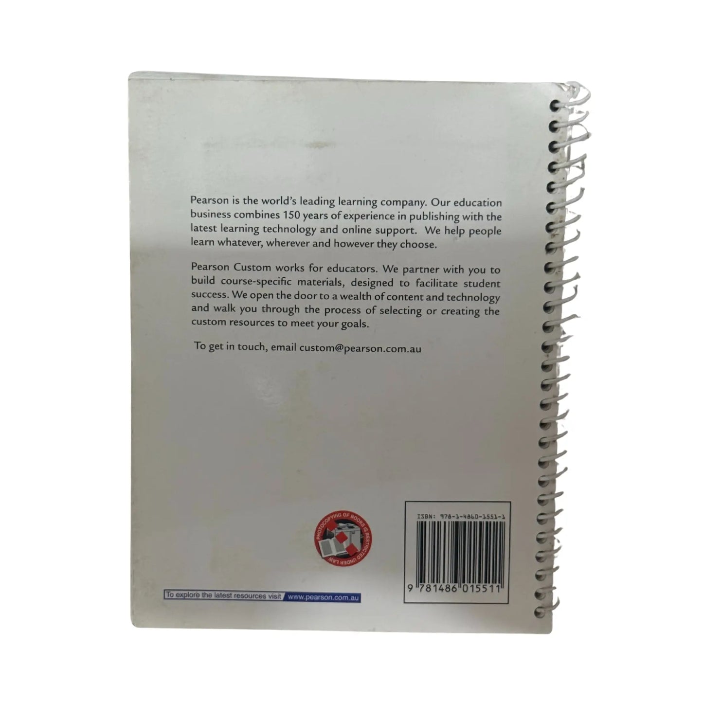 A detailed view of the back cover of the Academic Skills for Nursing and Midwifery Students textbook, featuring ISBN and edition information for this original imported copy.