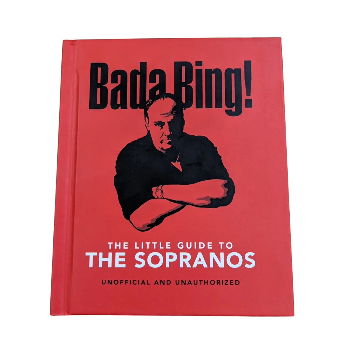 The front cover of Bada Bing!: The Little Guide to The Sopranos, available as an original imported copy at Generation Books Collection Pakistan.