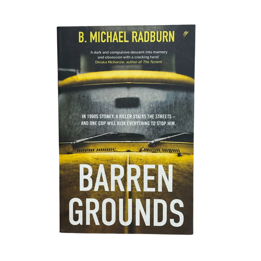Barren Grounds by B. Michael Radburn original book cover design