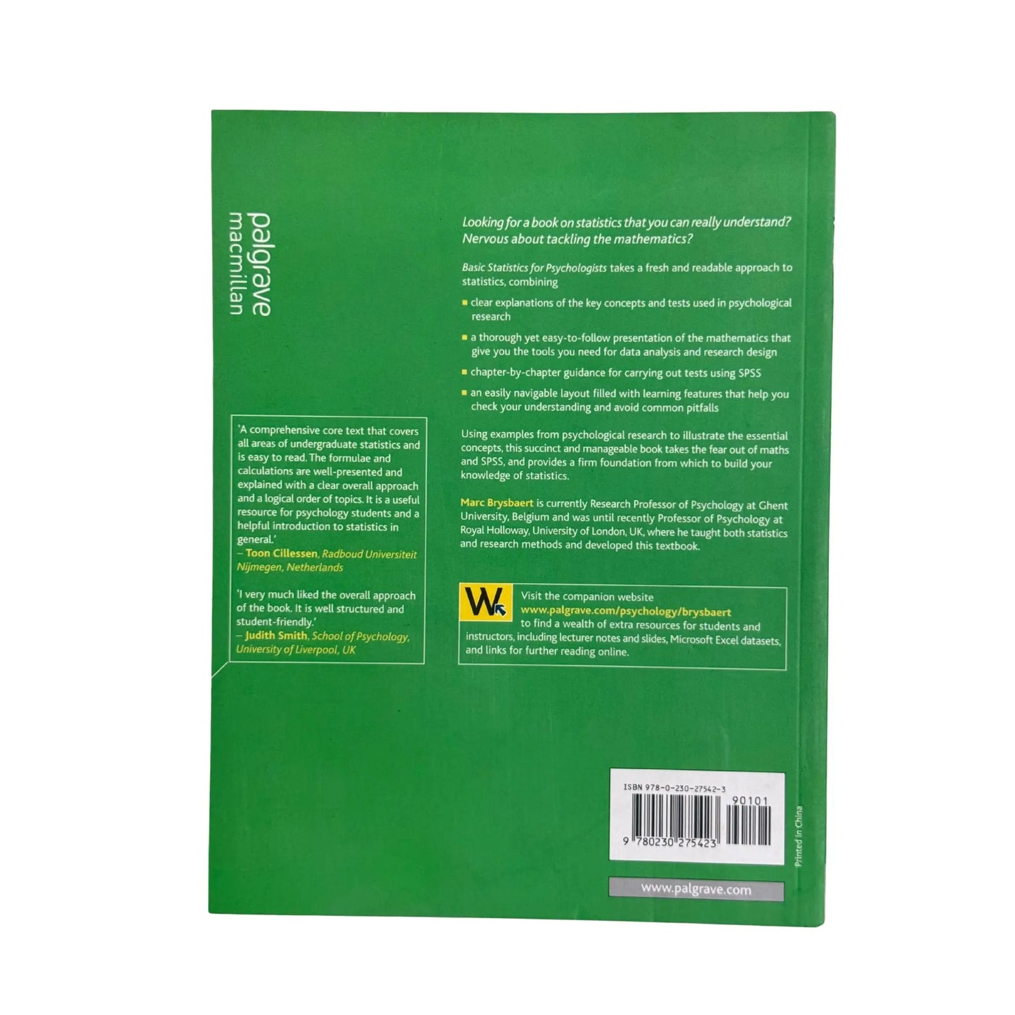 Basic Statistics for Psychologists