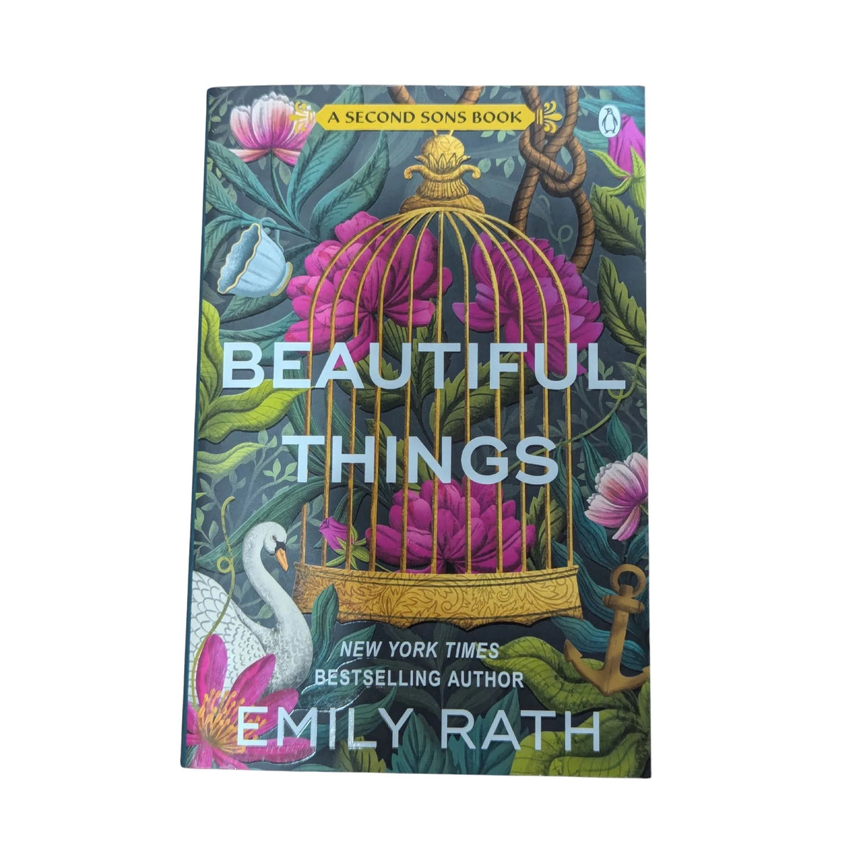 Front cover of Beautiful Things by Emily Rath, the first book in the Second Sons Regency romance series featuring Rosalie Harrow and a high-society marriage competition