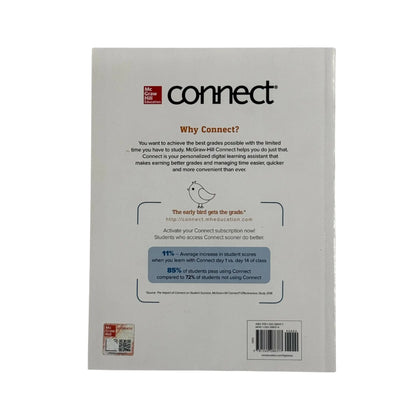 The back cover and synopsis of the original Business Statistics: Communicating with Numbers textbook.