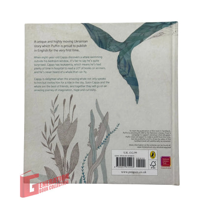 The back cover and synopsis of the original Cappy and the Whale book.