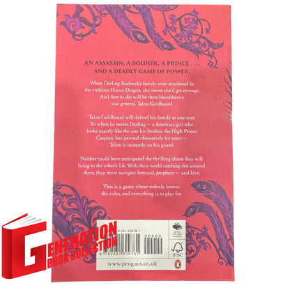 The back cover and synopsis of the original Chaos and Flame book.
