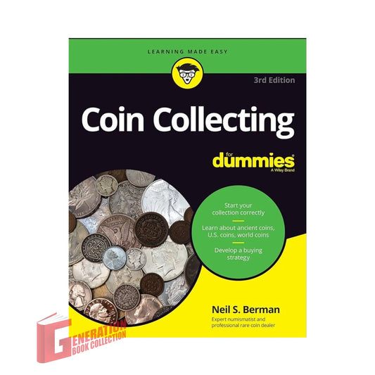 Official cover of Coin Collecting For Dummies by Neil S. Berman, a genuine imported numismatic guide.
