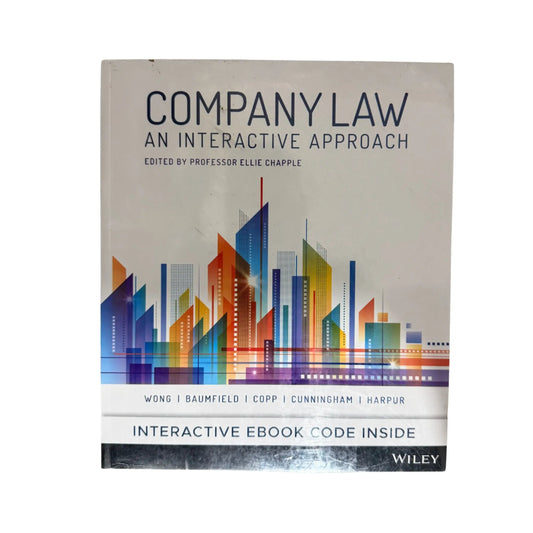 Company Law An Interactive Approach 1E