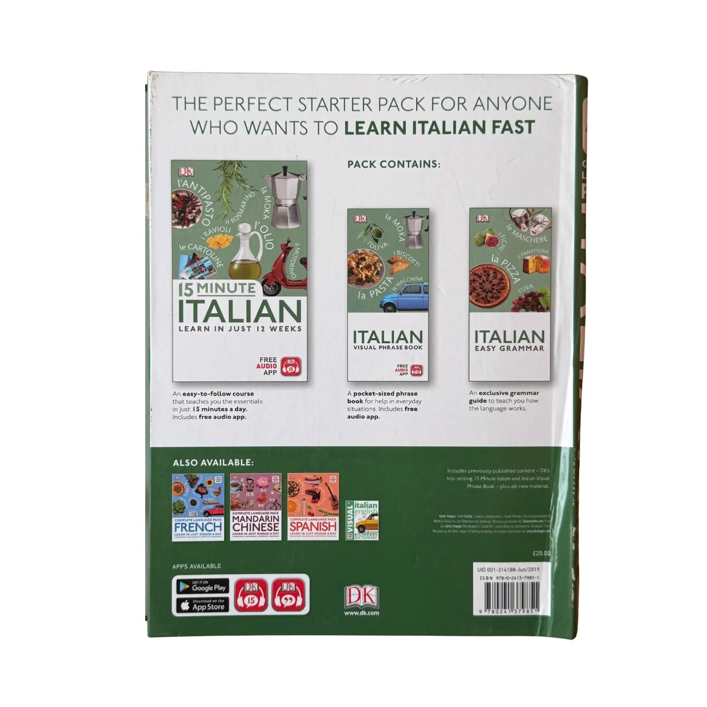 Complete Language Pack Italian: Learn in just 15 minutes a day (Complete Language Packs)