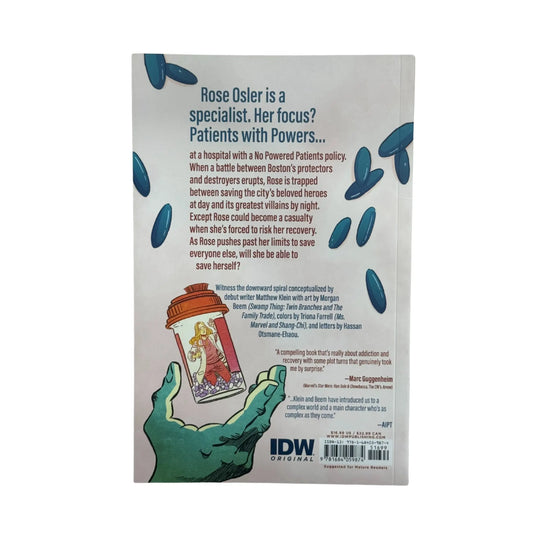 Back cover details of Crashing imported edition