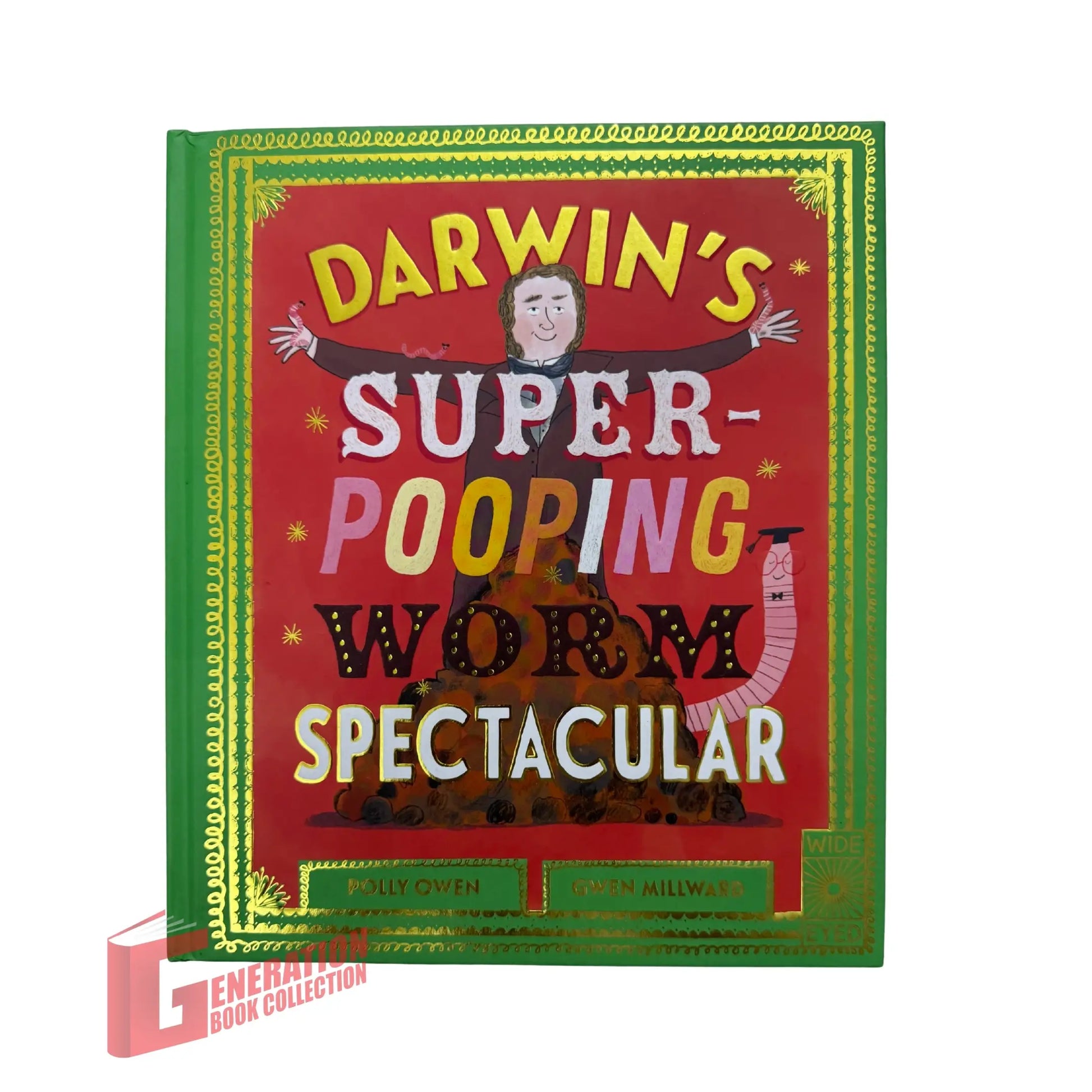Darwin's Super-Pooping Worm Spectacular original children's book cover art