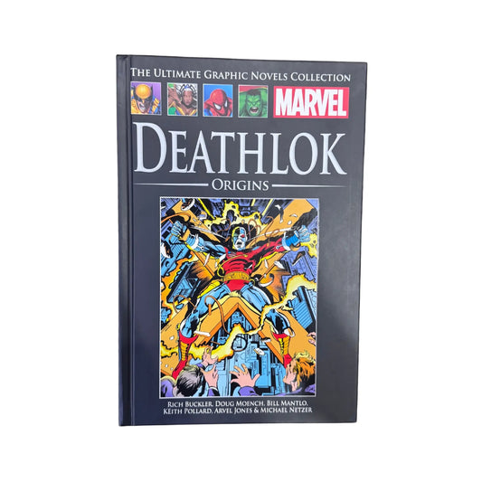 The front cover of Deathlok Origins by Rich Buckler, available as an original imported copy at Generation Books Collection Pakistan.