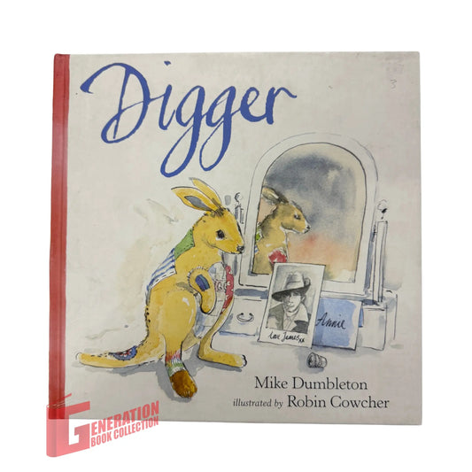 The front cover of Digger by Mike Dumbleton, available as an original imported copy at Generation Books Collection Pakistan.