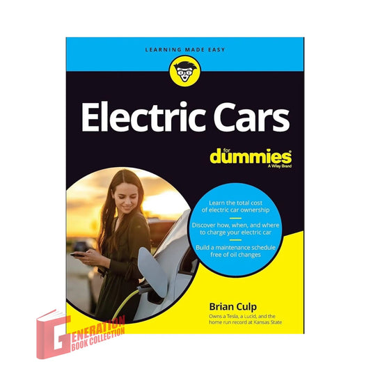 Official cover of Electric Cars For Dummies by Brian Culp, a genuine imported guide to electric vehicle ownership.