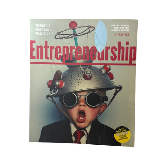 The front cover of Entrepreneurship: Theory/Process/Practice by Howard Frederick, available as an original imported copy at Generation Books Collection Pakistan.