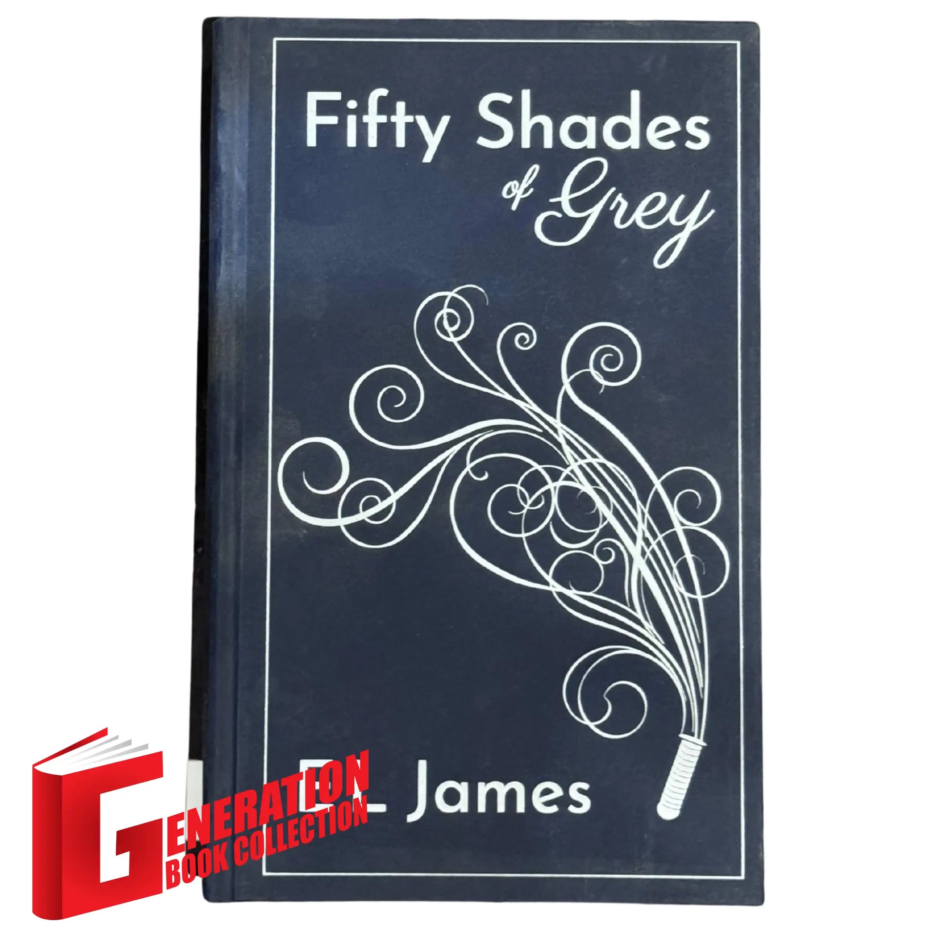 The front cover of Fifty Shades of Grey by E.L. James, available as an original imported copy at Generation Books Collection Pakistan.