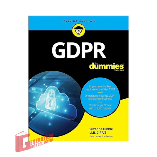 GDPR For Dummies by Suzanne Dibble original data protection guide cover