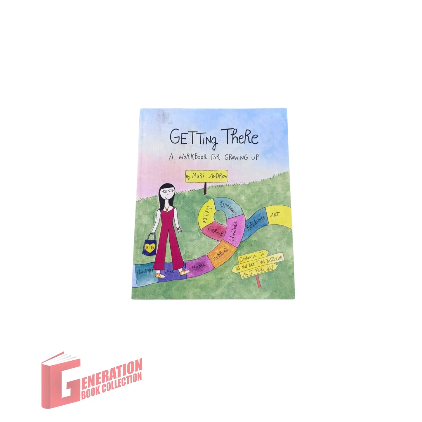Official front cover of Getting There by Mari Andrew, a genuine imported self-discovery and growth workbook.