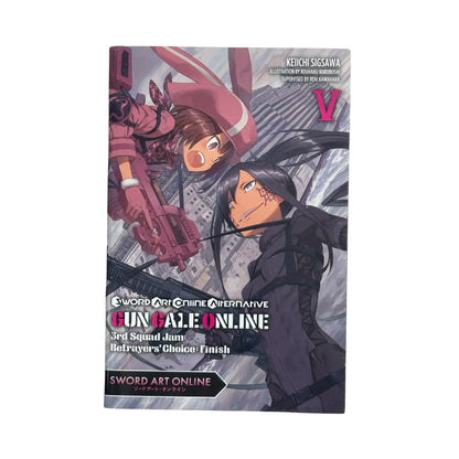 The front cover of Sword Art Online Alternative: Gun Gale Online, Vol. 5 by Reki Kawahara, available as an original imported copy at Generation Books Collection Pakistan.
