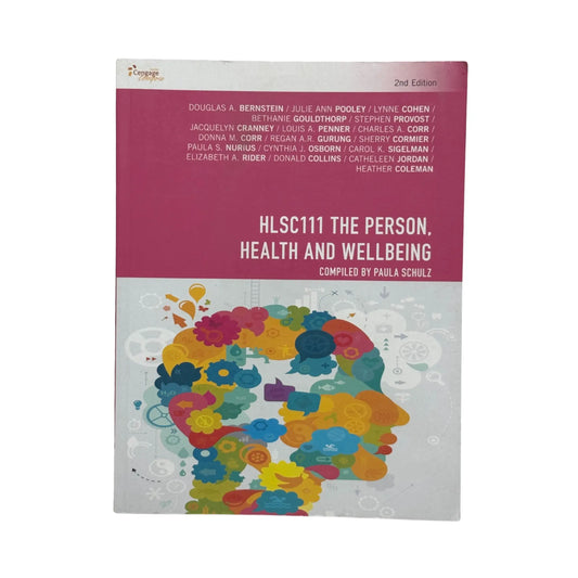 HLSC111: The Person, Health and Wellbeing by Bernstein original health science textbook cover