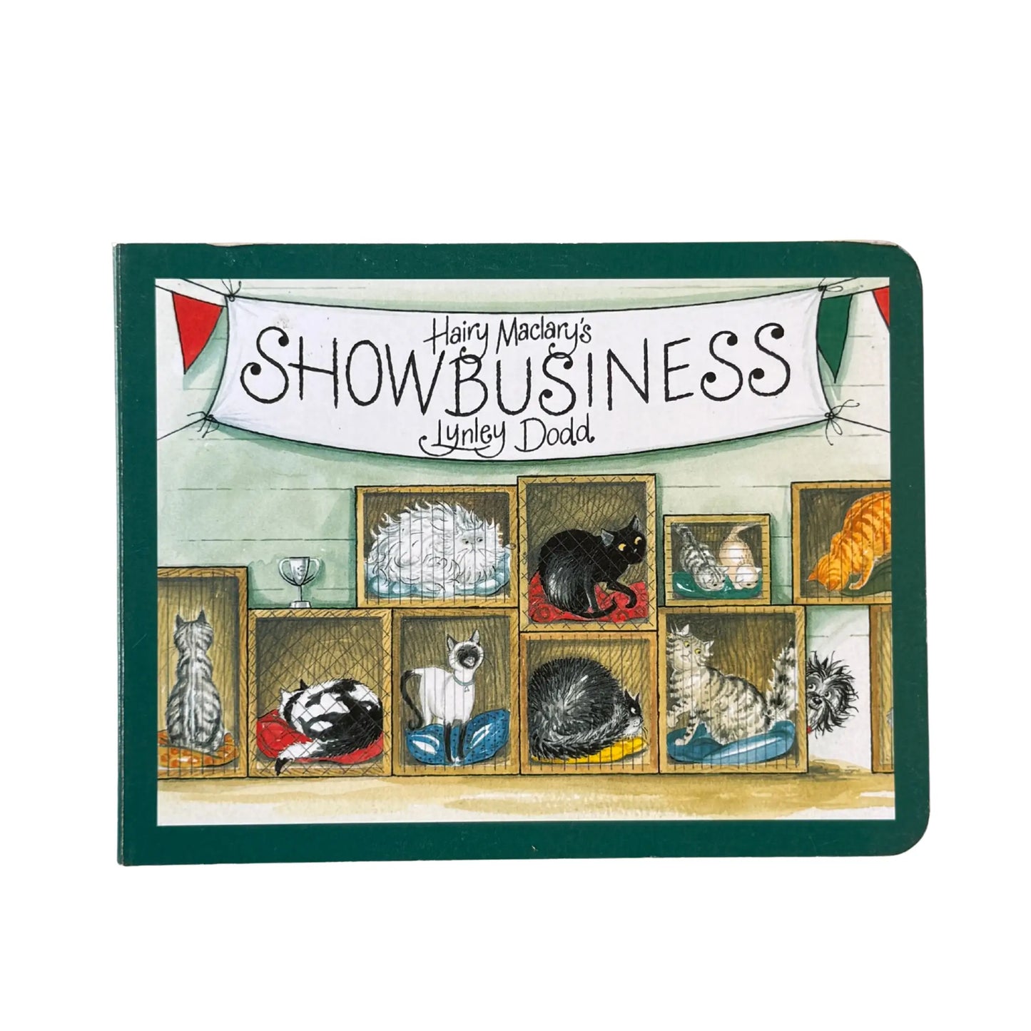 Hairy Maclary's Showbusiness by Lynley Dodd original children's picture book cover
