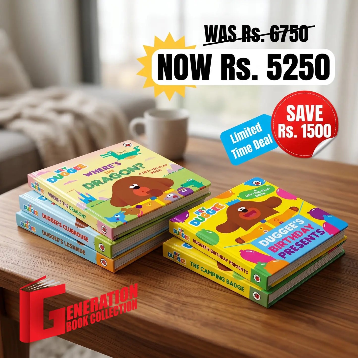 Hey Duggee Board Book – 5 Books Bundle Deal