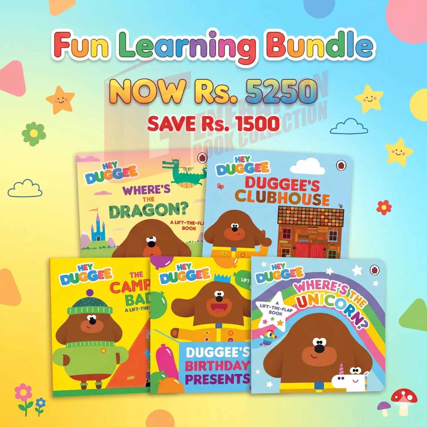 Hey Duggee Board Book – 5 Books Bundle Deal