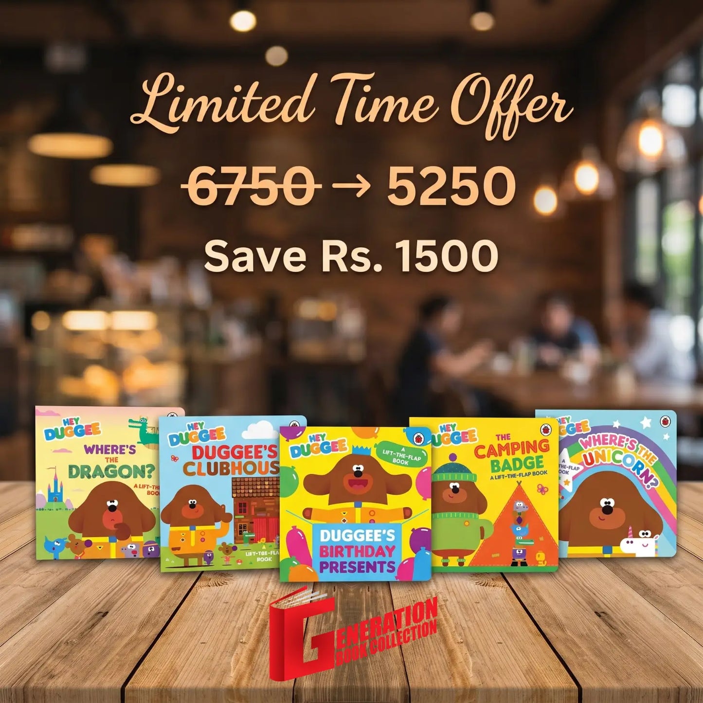 Hey Duggee Board Book – 5 Books Bundle Deal