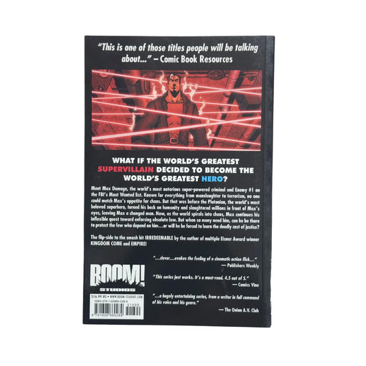 Back cover details of Incorruptible Vol. 2 imported edition