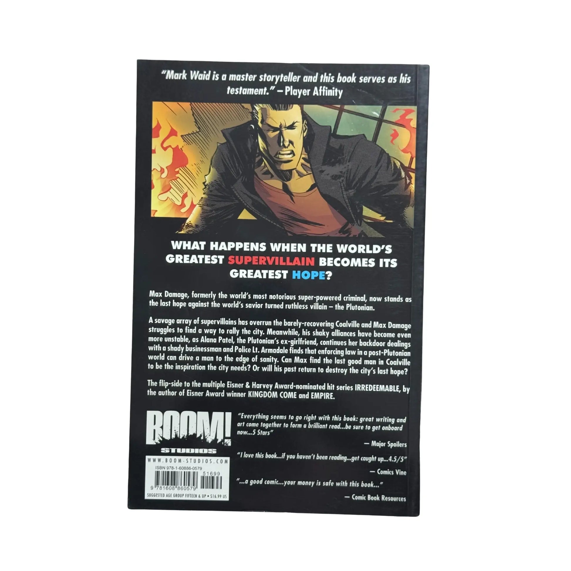 Back cover details of Incorruptible Vol. 5 imported edition