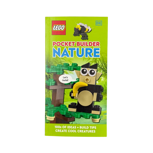The cover of LEGO Pocket Builder: Nature by DK Children, a fun and educational LEGO building book.